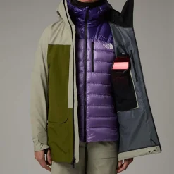 Discount The North Face Summit Verbier GORE-TEX® Jakke Til Damer Clay Grey-Forest Olive