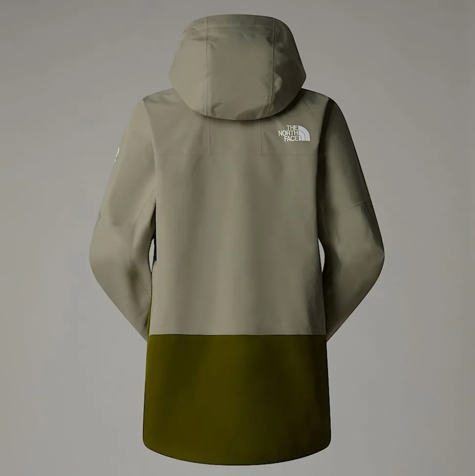 Discount The North Face Summit Verbier GORE-TEX® Jakke Til Damer Clay Grey-Forest Olive
