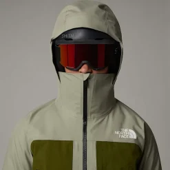 Discount The North Face Summit Verbier GORE-TEX® Jakke Til Damer Clay Grey-Forest Olive