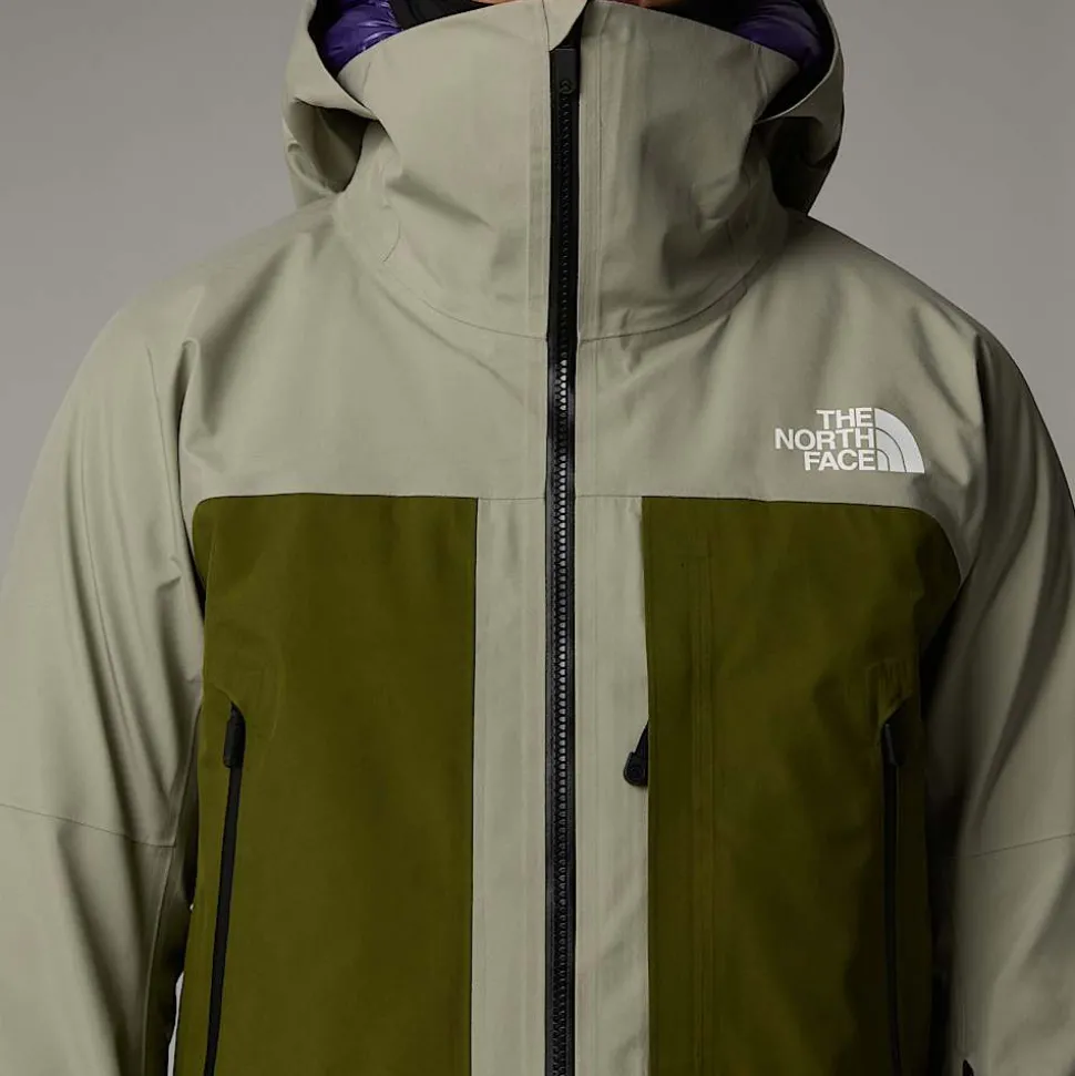 Discount The North Face Summit Verbier GORE-TEX® Jakke Til Damer Clay Grey-Forest Olive
