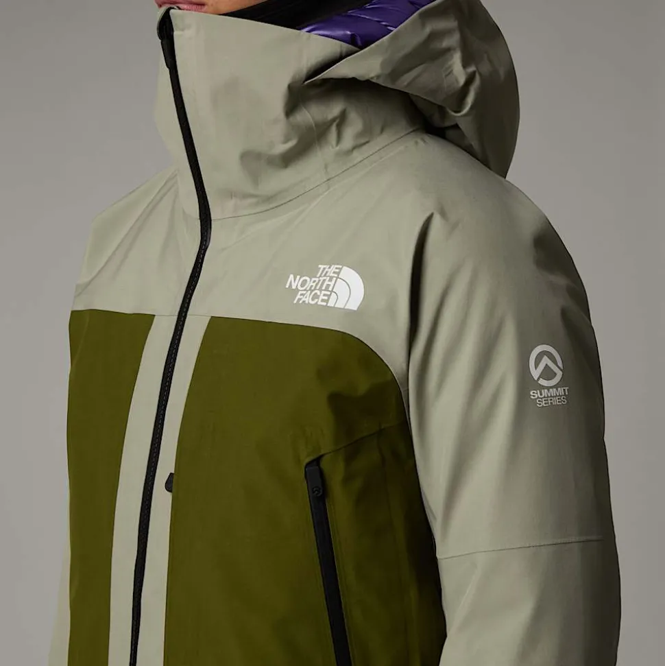 Discount The North Face Summit Verbier GORE-TEX® Jakke Til Damer Clay Grey-Forest Olive