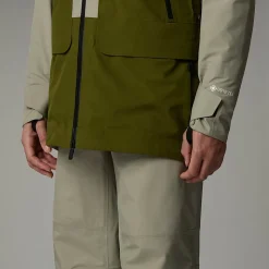 Discount The North Face Summit Verbier GORE-TEX® Jakke Til Damer Clay Grey-Forest Olive