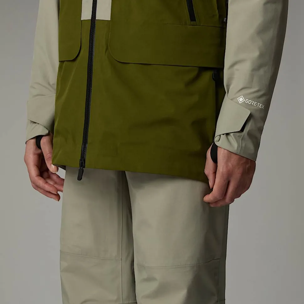 Discount The North Face Summit Verbier GORE-TEX® Jakke Til Damer Clay Grey-Forest Olive