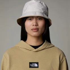 Store The North Face SUN STASH HAT Khaki Stone-White Dune