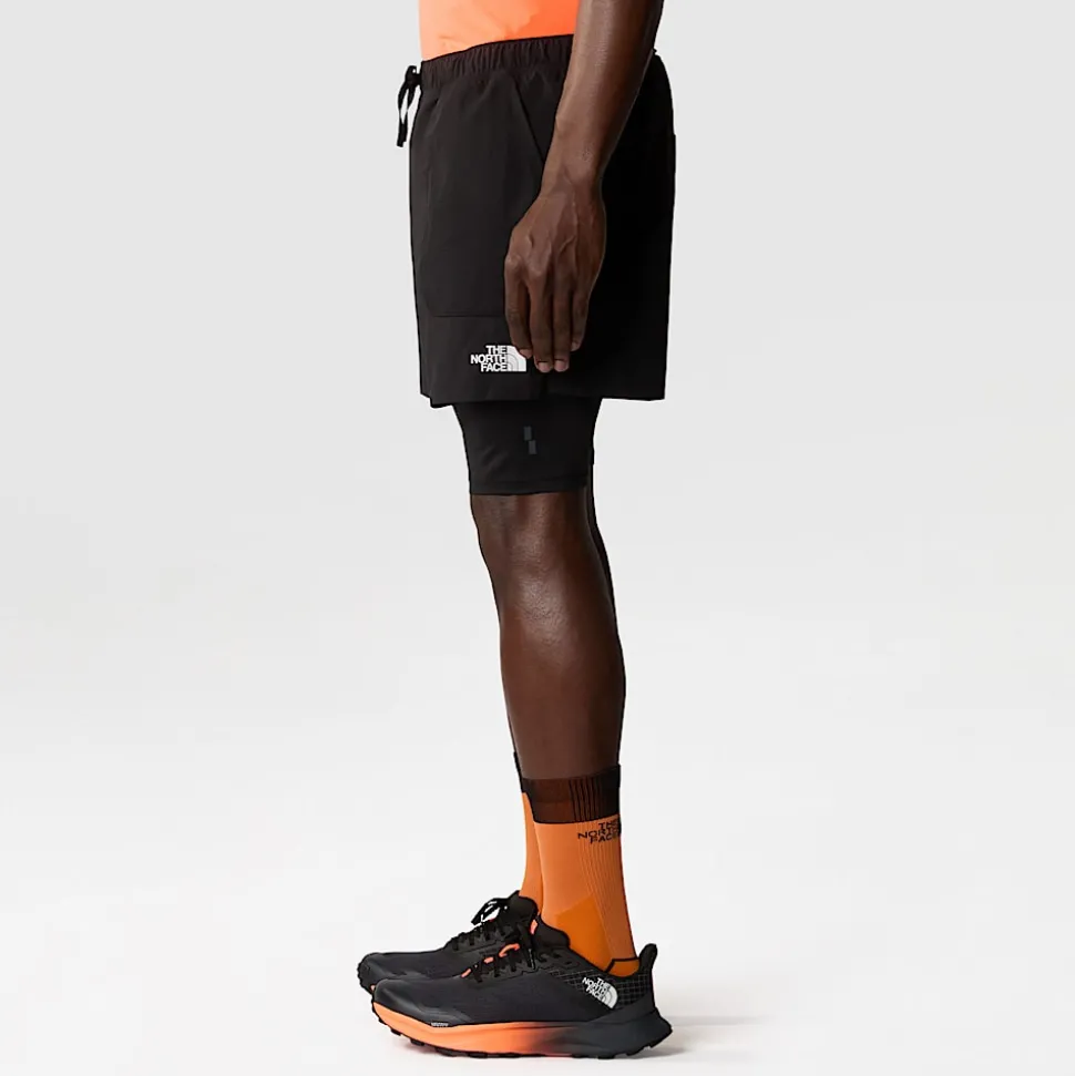 Discount The North Face Sunriser 4" 2-i-1 Shorts Til Herrer TNF Black