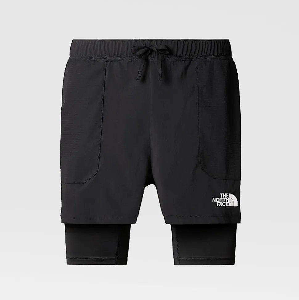 Discount The North Face Sunriser 4" 2-i-1 Shorts Til Herrer TNF Black