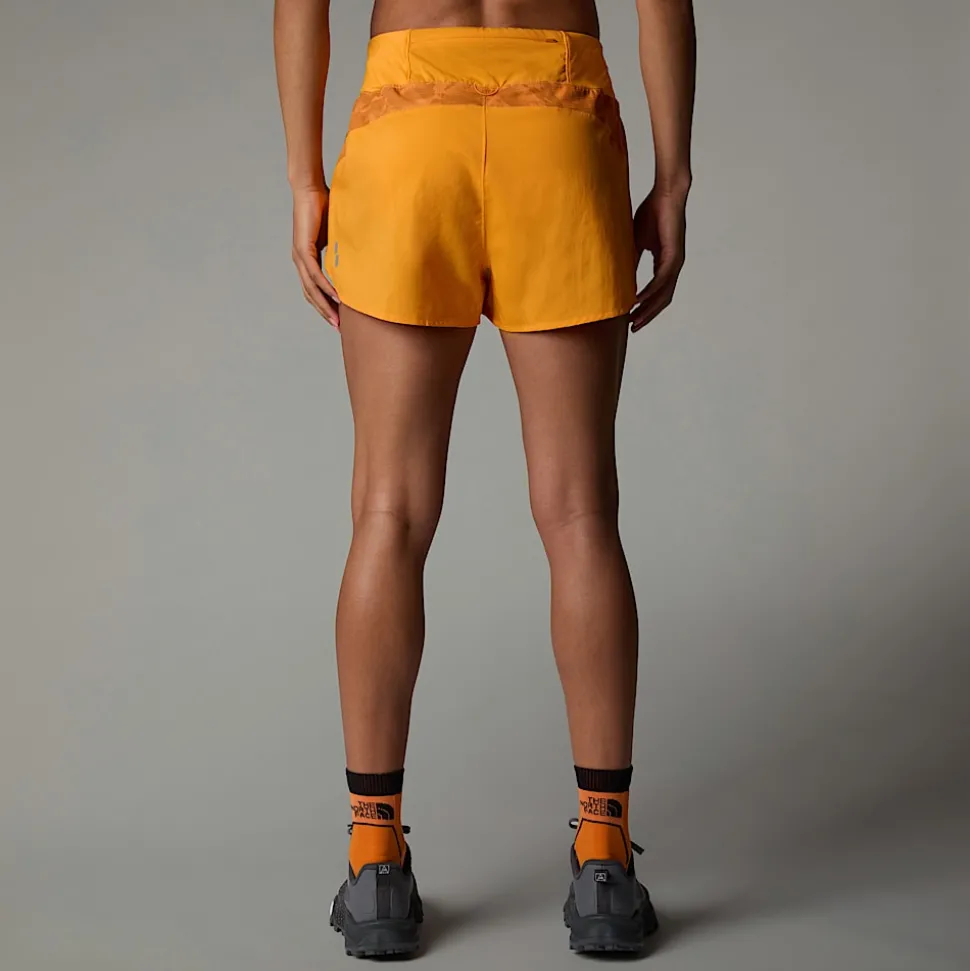 Sale The North Face Sunriser 2.5" Shorts Til Damer Apricot Glaze Mountain Traverse Print
