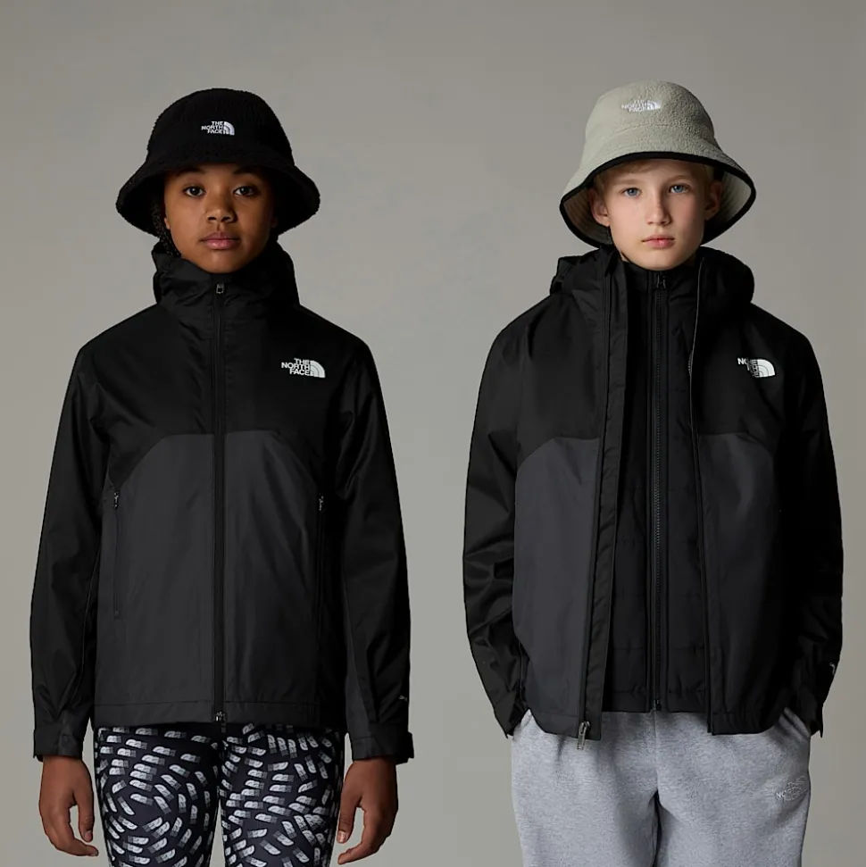 Hot The North Face Syntetisk Isoleret Triclimate 3-i-1 Jakke Til Unge TNF Black
