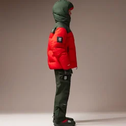 Best Sale The North Face X Undercover Soukuu Nuptse Cloud Dunjakke Dark Cedar Green-High Risk Red