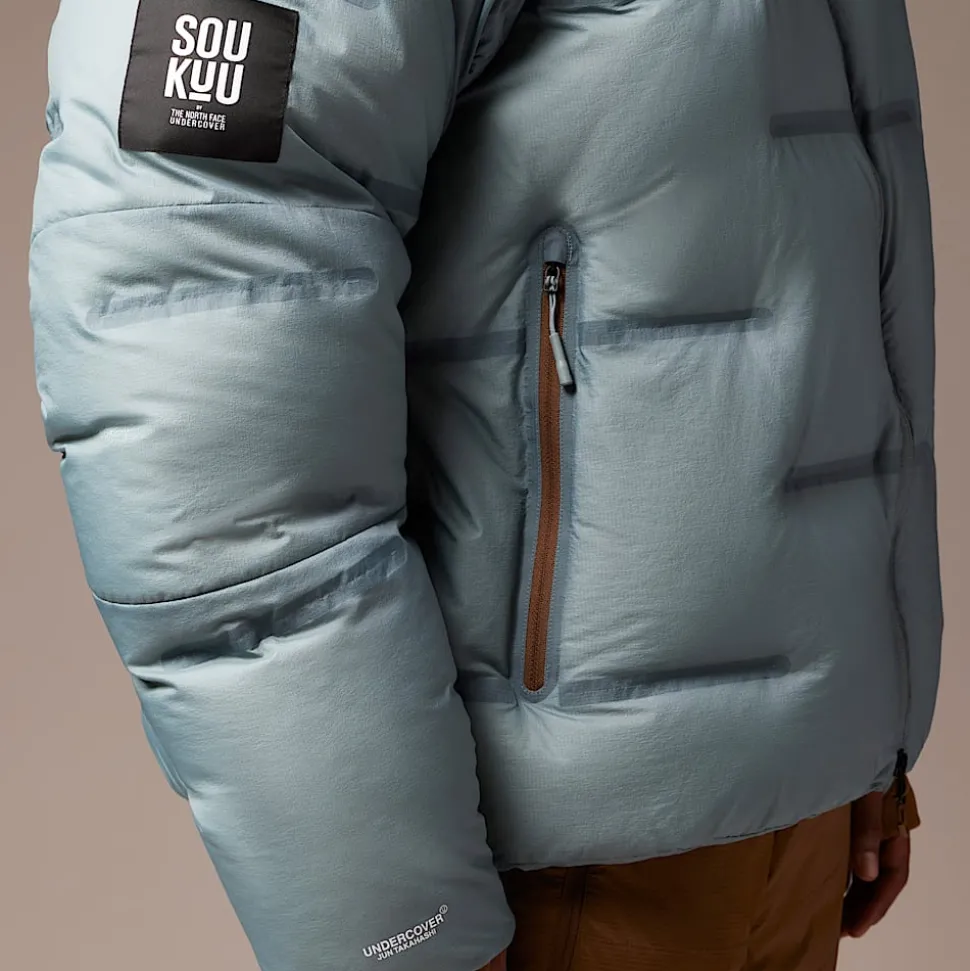 Sale The North Face X Undercover Soukuu Nuptse Cloud Dunjakke Sepia Brown-Concrete Grey