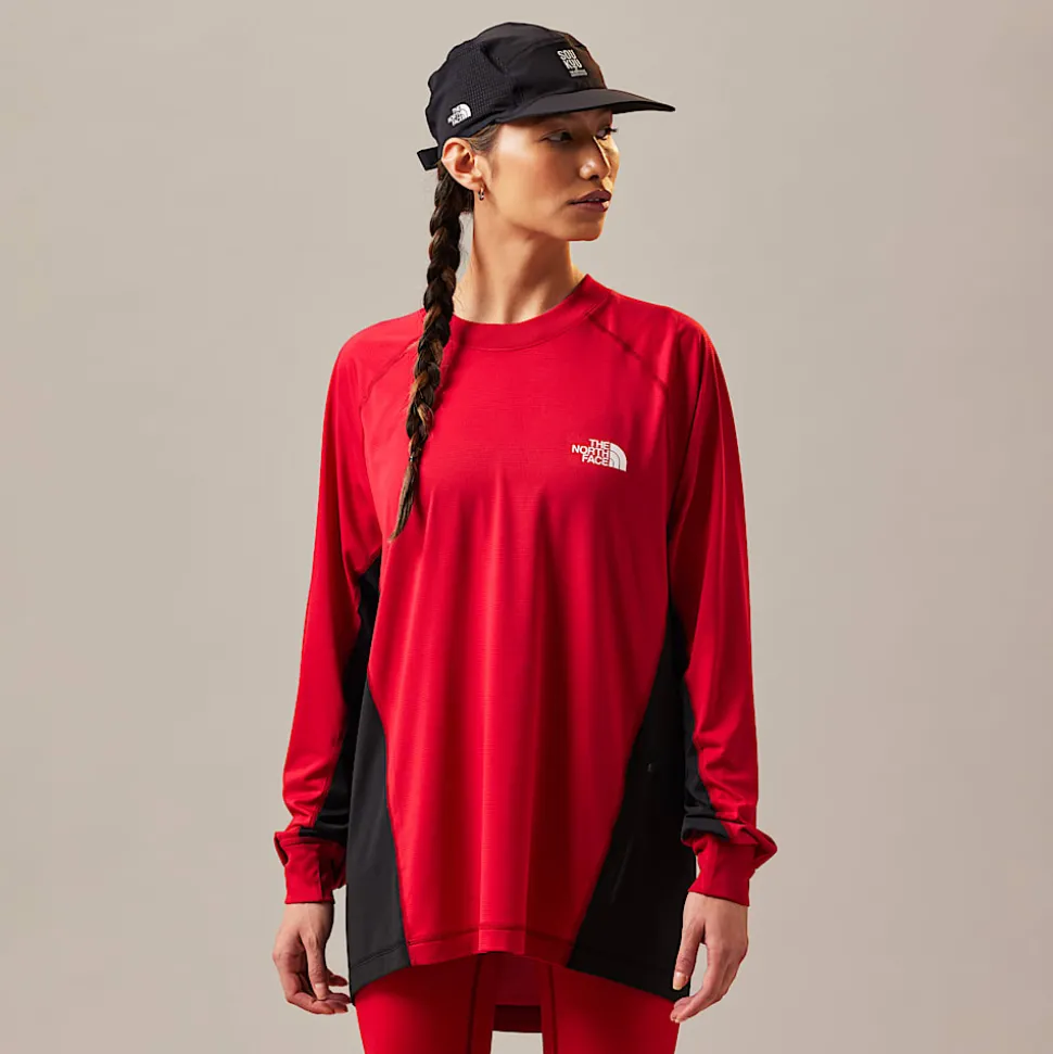 Flash Sale The North Face X UNDERCOVER SOUKUU Trail Run Langærmet T-shirt Chili Pepper Red-TNF Black