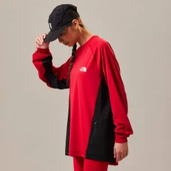 Flash Sale The North Face X UNDERCOVER SOUKUU Trail Run Langærmet T-shirt Chili Pepper Red-TNF Black