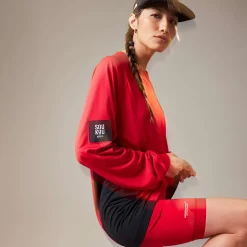 Flash Sale The North Face X UNDERCOVER SOUKUU Trail Run Langærmet T-shirt Chili Pepper Red-TNF Black