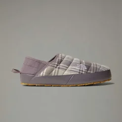 Sale The North Face ThermoBall™ V Traction Novelty Mules Til Damer LUNAR STONE YARN DYE PLAID/LUNAR STONE