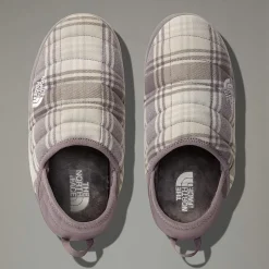 Sale The North Face ThermoBall™ V Traction Novelty Mules Til Damer LUNAR STONE YARN DYE PLAID/LUNAR STONE