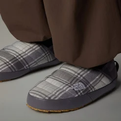 Sale The North Face ThermoBall™ V Traction Novelty Mules Til Damer LUNAR STONE YARN DYE PLAID/LUNAR STONE
