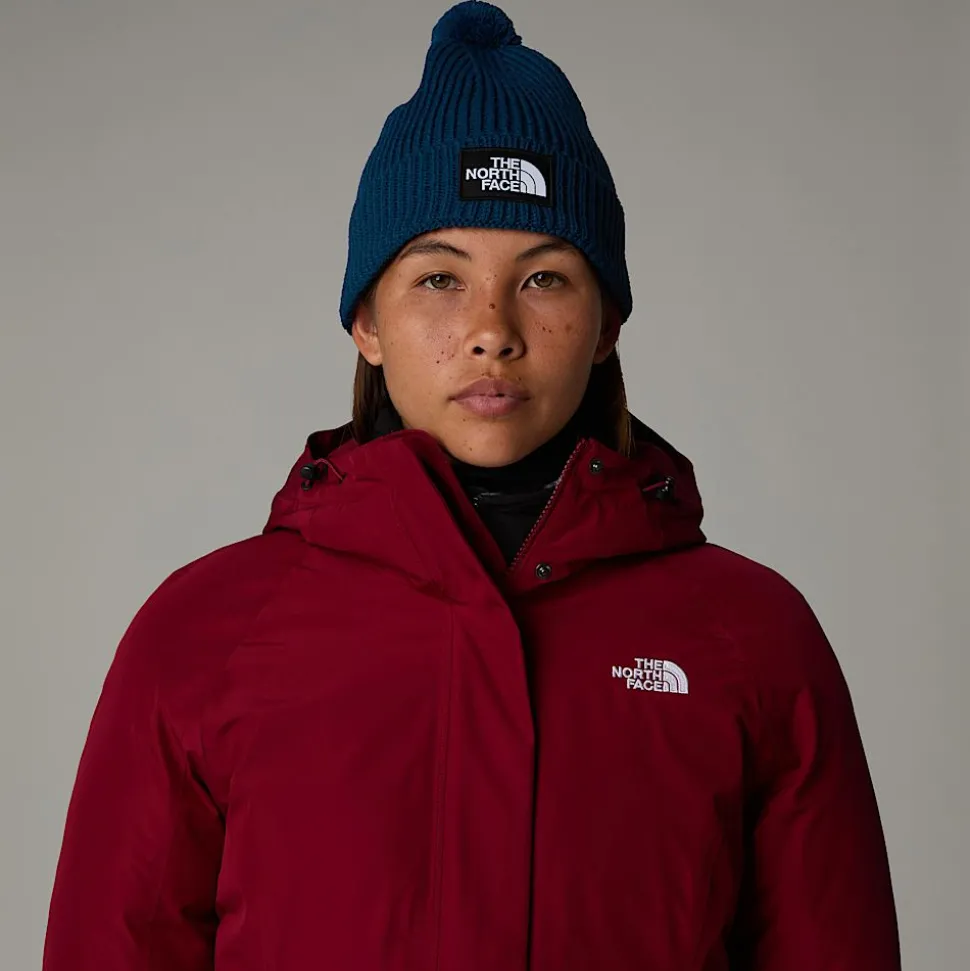 Hot The North Face TNF Box Hue Med Logo Og Pompon Midnight Petrol