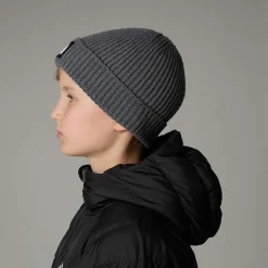 Sale The North Face TNF Box Logo Cuff Hue Til Unge TNF Medium Grey Heather