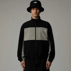 Flash Sale The North Face TNF Easy Wind Track Jakke Til Herrer TNF Black-Clay Grey