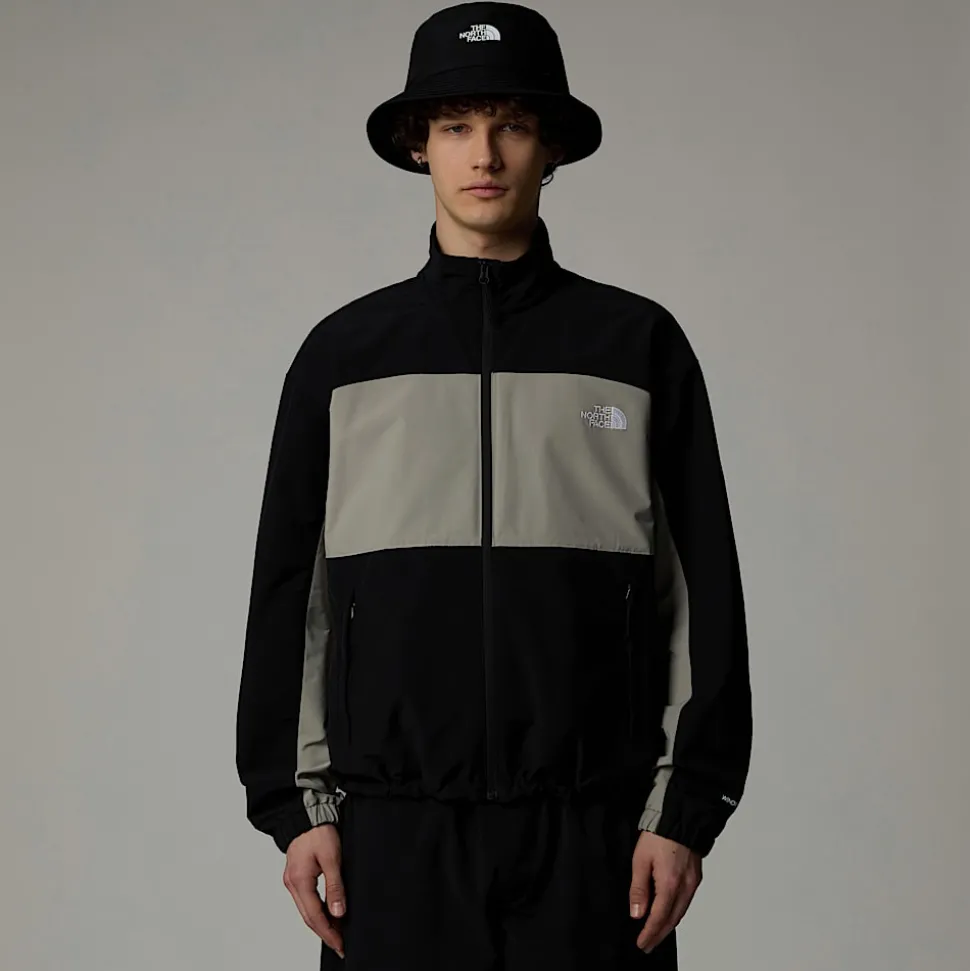 Flash Sale The North Face TNF Easy Wind Track Jakke Til Herrer TNF Black-Clay Grey