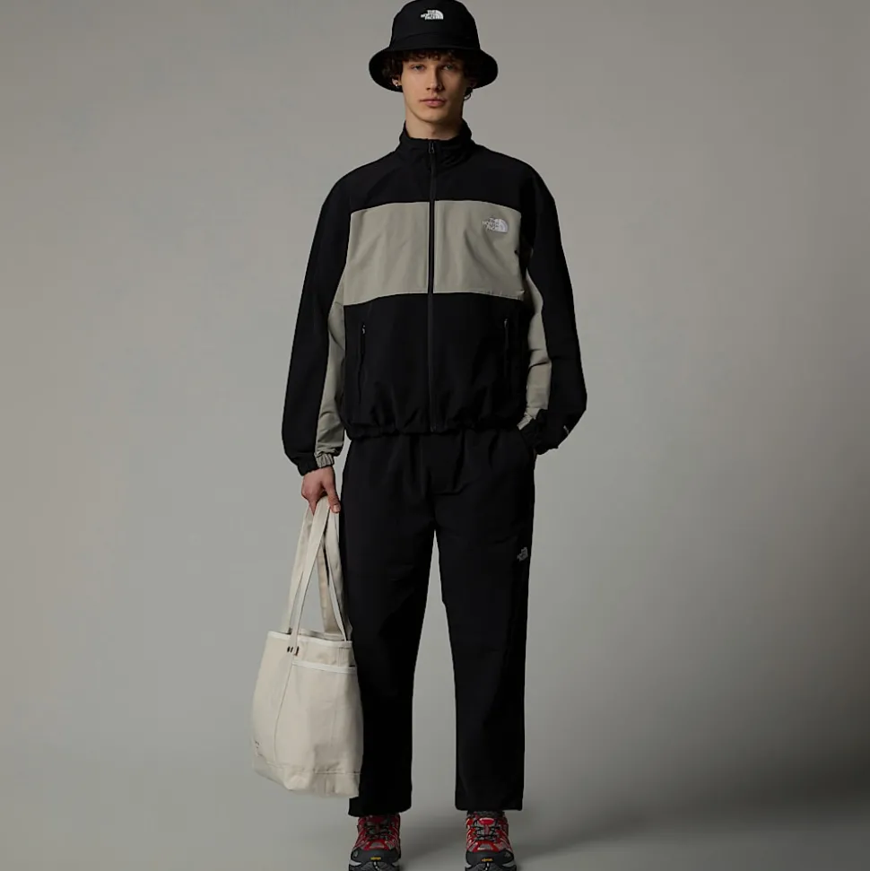 Flash Sale The North Face TNF Easy Wind Track Jakke Til Herrer TNF Black-Clay Grey