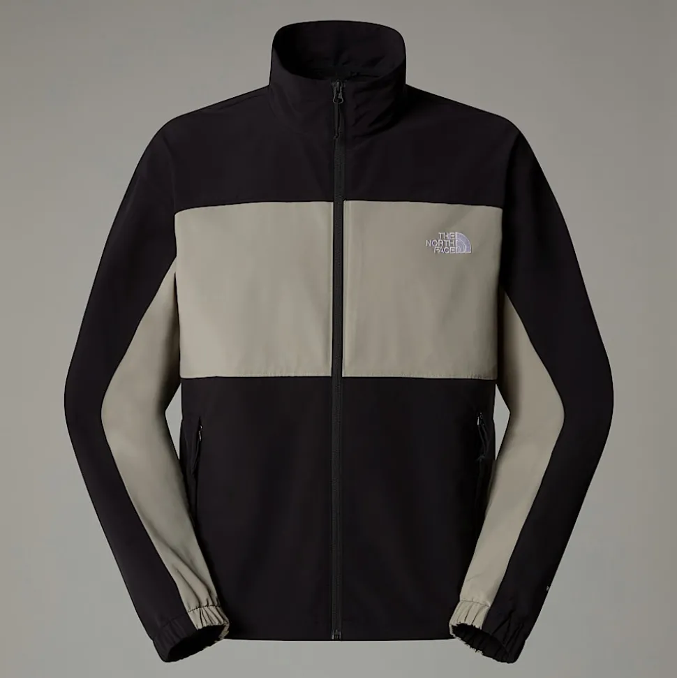 Flash Sale The North Face TNF Easy Wind Track Jakke Til Herrer TNF Black-Clay Grey
