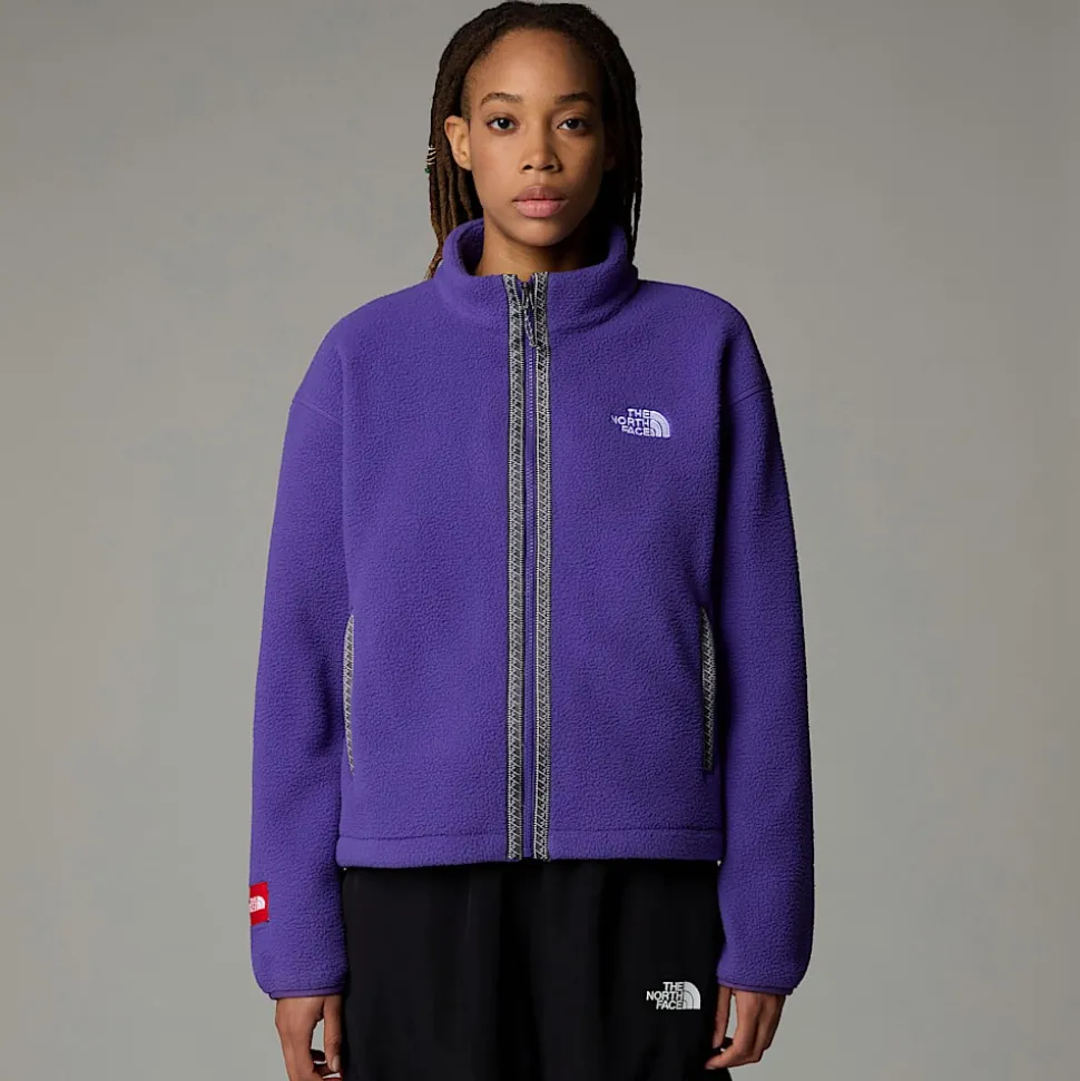 Cheap The North Face TNF Fleeski Fleece Med Lynlås Til Damer Peak Purple