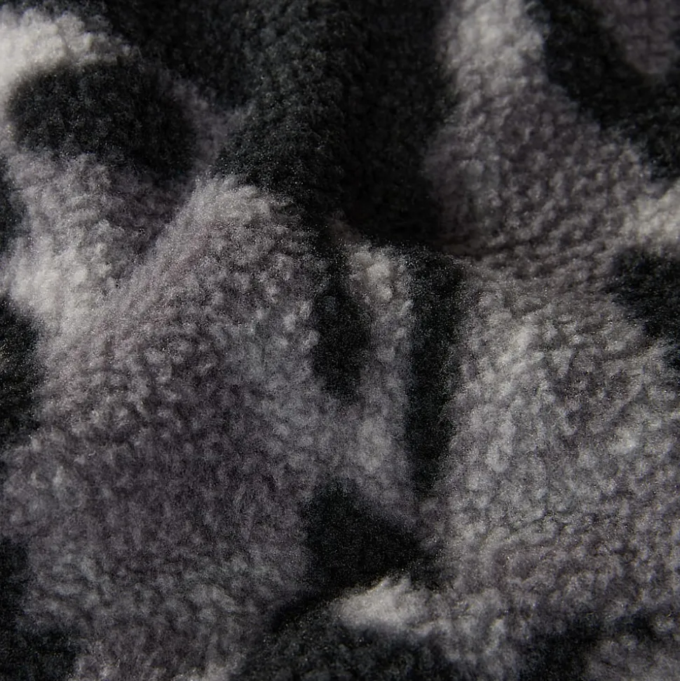 Sale The North Face TNF Fleeski Pullover Fleece Med Kvart Lynlås Til Herrer TNF Black 3D Summit Mesh Print