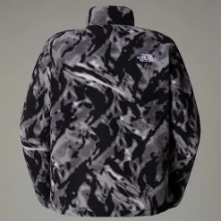 Sale The North Face TNF Fleeski Pullover Fleece Med Kvart Lynlås Til Herrer TNF Black 3D Summit Mesh Print