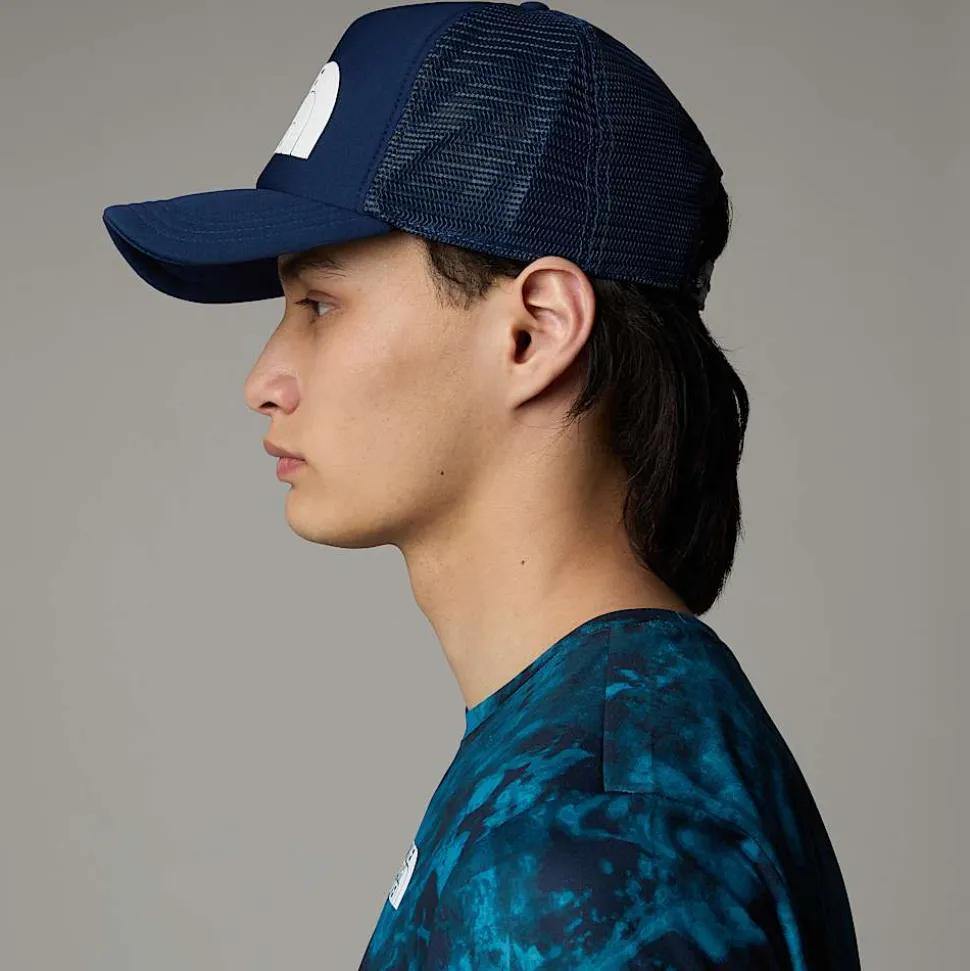 Sale The North Face TNF Logo Trucker Kasket Summit Navy