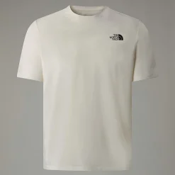 Fashion The North Face Topographic Foundation T-shirt Til Herrer White Dune