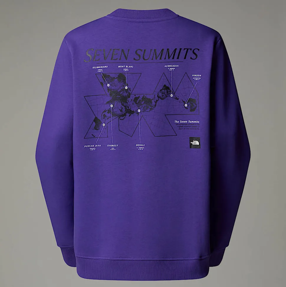Sale The North Face Topographic Sweatshirt Til Damer Peak Purple
