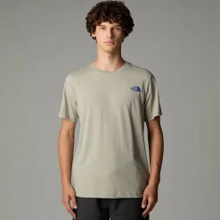 New The North Face Topographic T-shirt Til Herrer Clay Grey