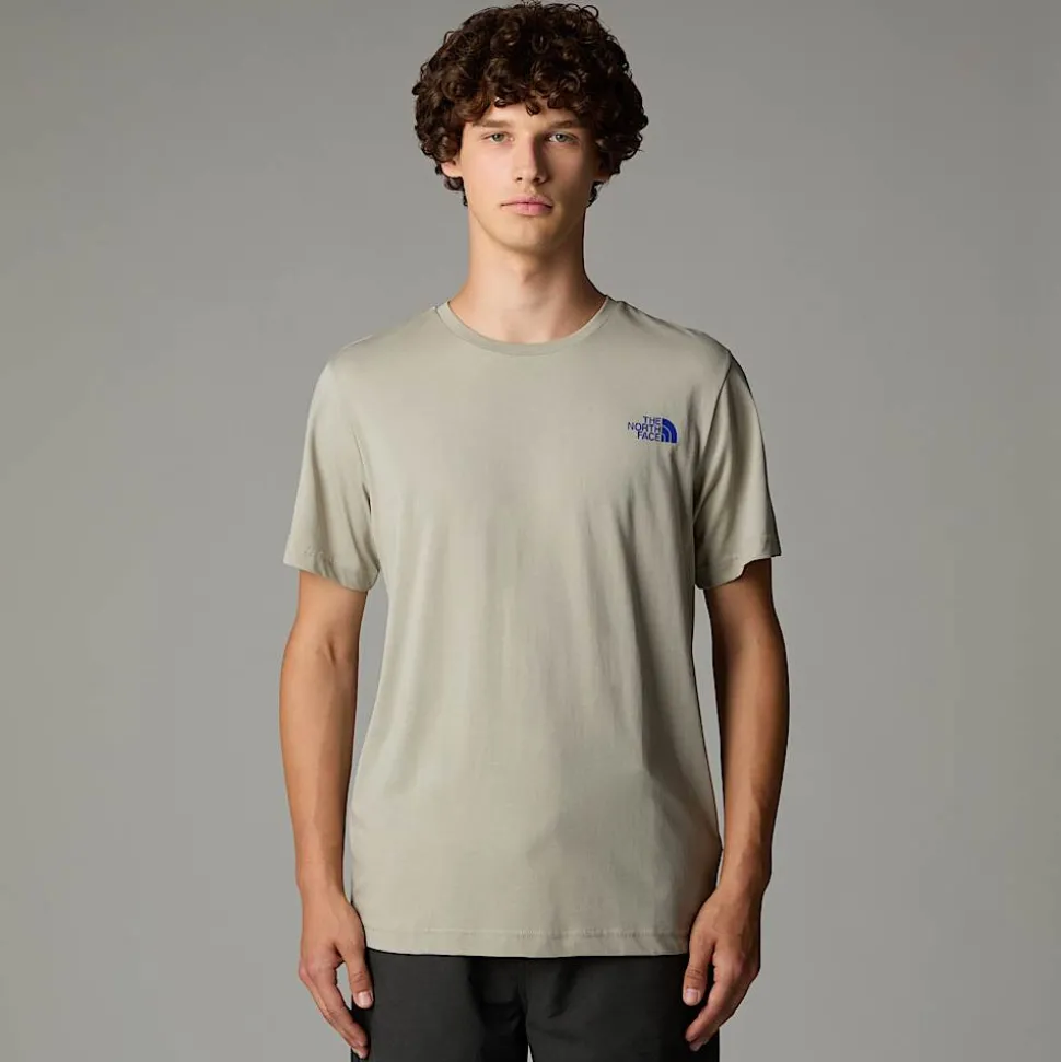 New The North Face Topographic T-shirt Til Herrer Clay Grey
