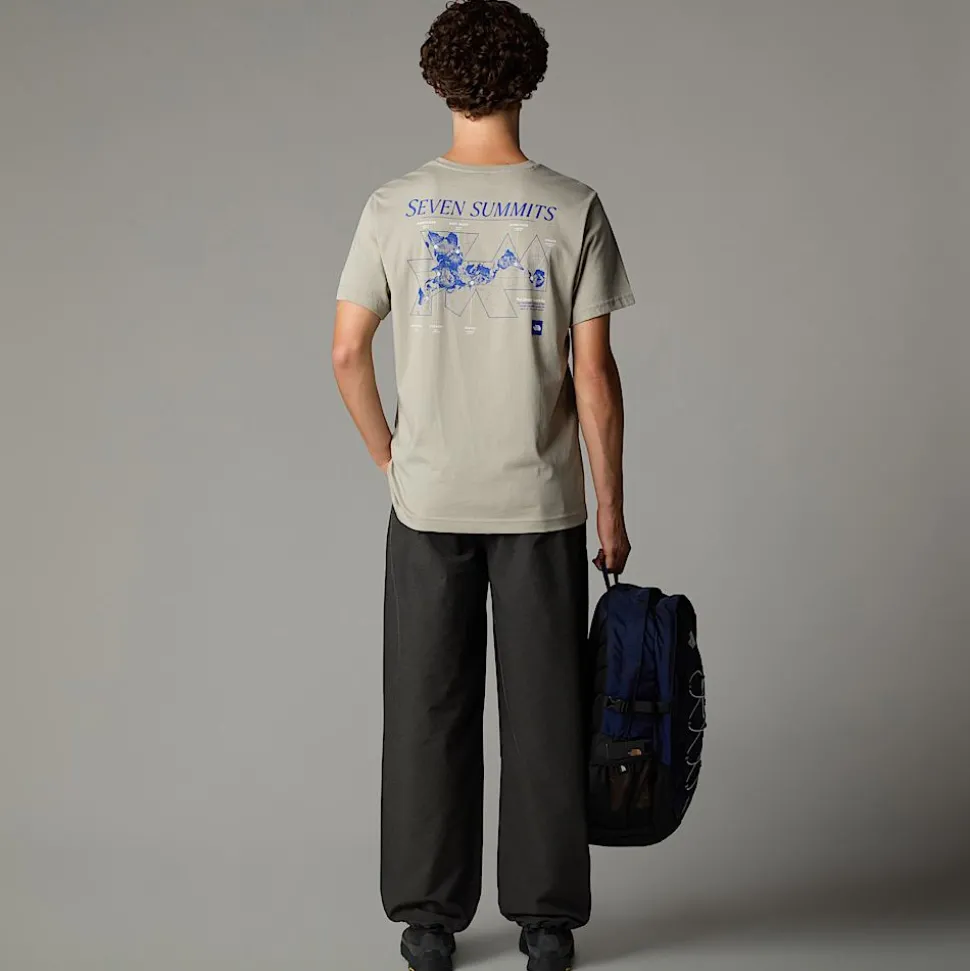 New The North Face Topographic T-shirt Til Herrer Clay Grey