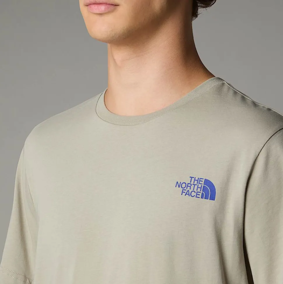 New The North Face Topographic T-shirt Til Herrer Clay Grey