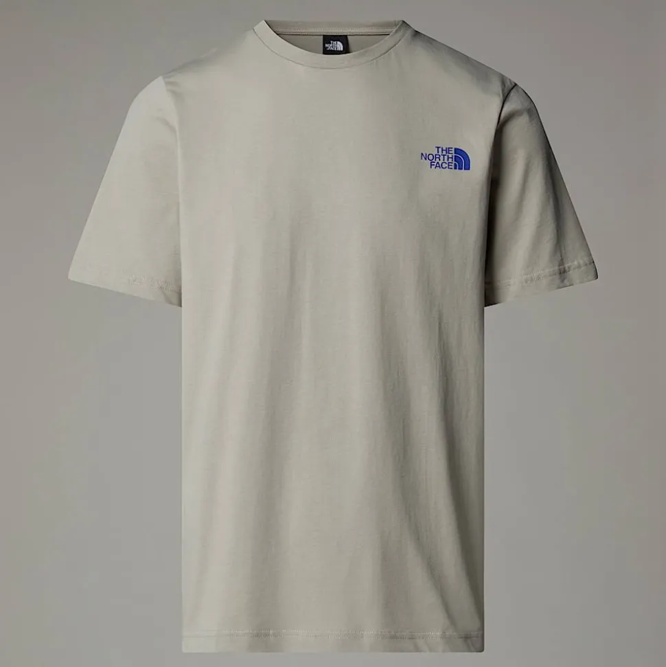 New The North Face Topographic T-shirt Til Herrer Clay Grey