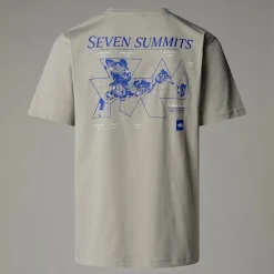 New The North Face Topographic T-shirt Til Herrer Clay Grey