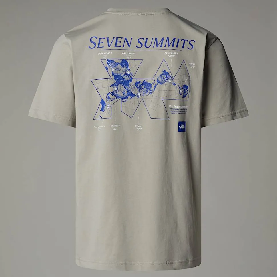 New The North Face Topographic T-shirt Til Herrer Clay Grey