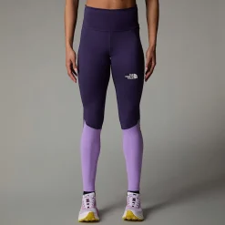 Online The North Face Trail Run Leggings Til Damer Eternal Purple-Purple Granite
