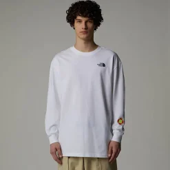 Cheap The North Face Unisex Langærmet TNF X Yinka Ilori Graphic Sweatshirt TNF White