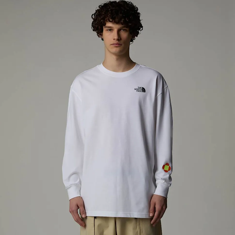 Cheap The North Face Unisex Langærmet TNF X Yinka Ilori Graphic Sweatshirt TNF White