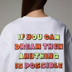 Cheap The North Face Unisex Langærmet TNF X Yinka Ilori Graphic Sweatshirt TNF White