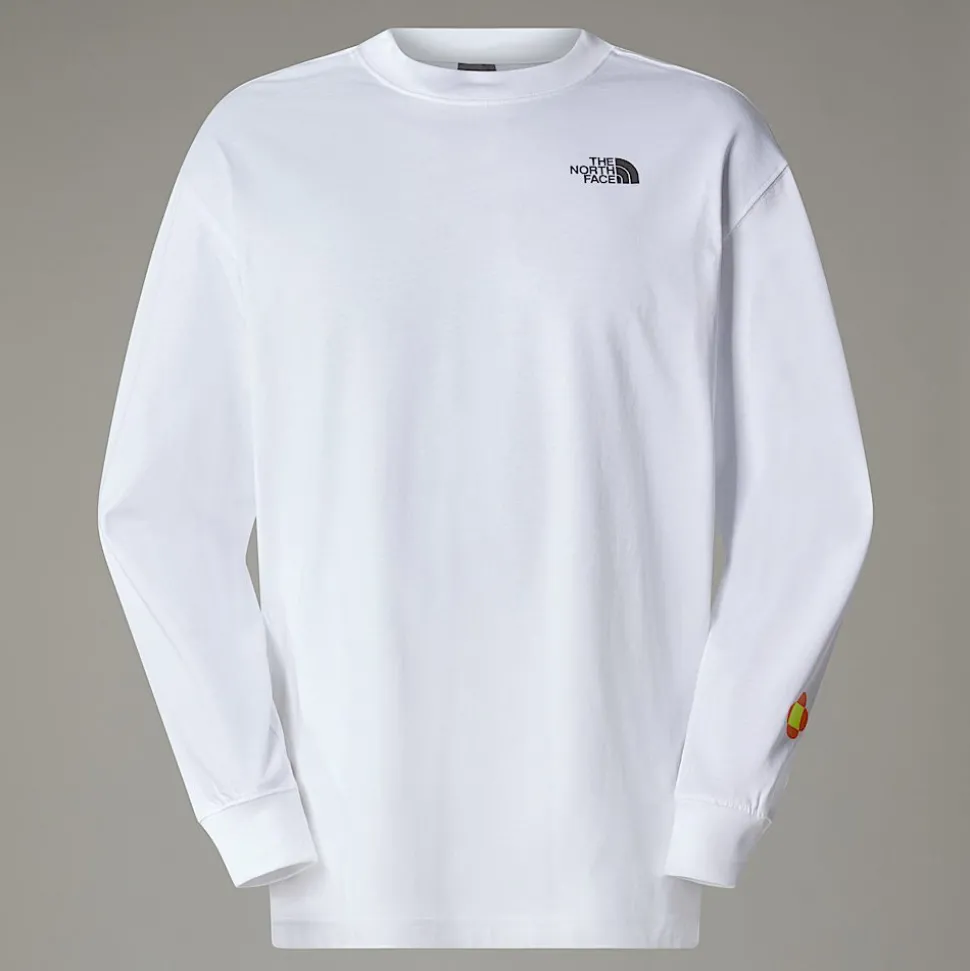 Cheap The North Face Unisex Langærmet TNF X Yinka Ilori Graphic Sweatshirt TNF White