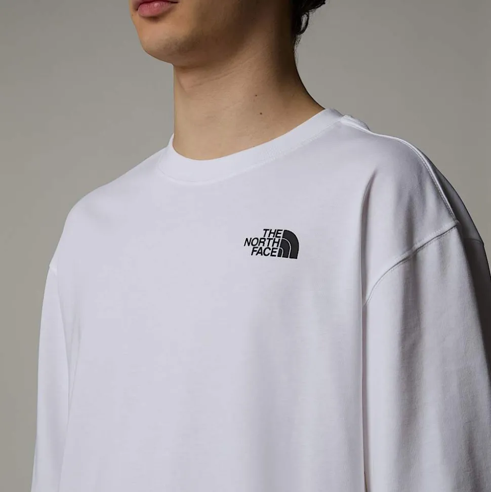 Cheap The North Face Unisex Langærmet TNF X Yinka Ilori Graphic Sweatshirt TNF White