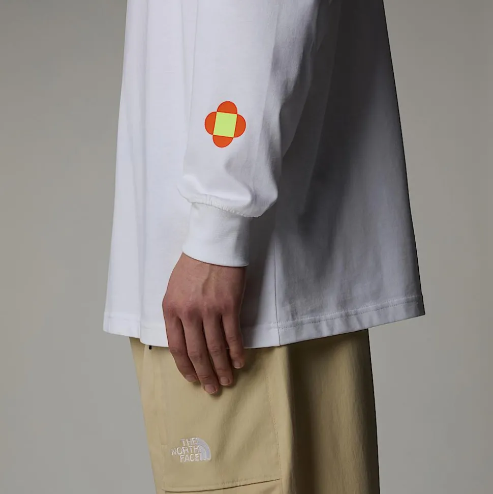 Cheap The North Face Unisex Langærmet TNF X Yinka Ilori Graphic Sweatshirt TNF White