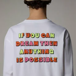 Cheap The North Face Unisex Langærmet TNF X Yinka Ilori Graphic Sweatshirt TNF White