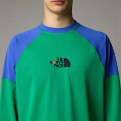 Hot The North Face Unisex Langærmet TNF X Yinka Ilori Tech T-shirt Optic Emerald