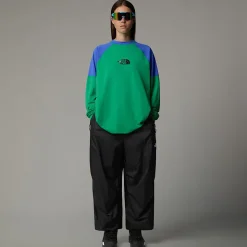 Hot The North Face Unisex Langærmet TNF X Yinka Ilori Tech T-shirt Optic Emerald