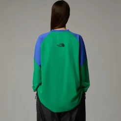 Hot The North Face Unisex Langærmet TNF X Yinka Ilori Tech T-shirt Optic Emerald